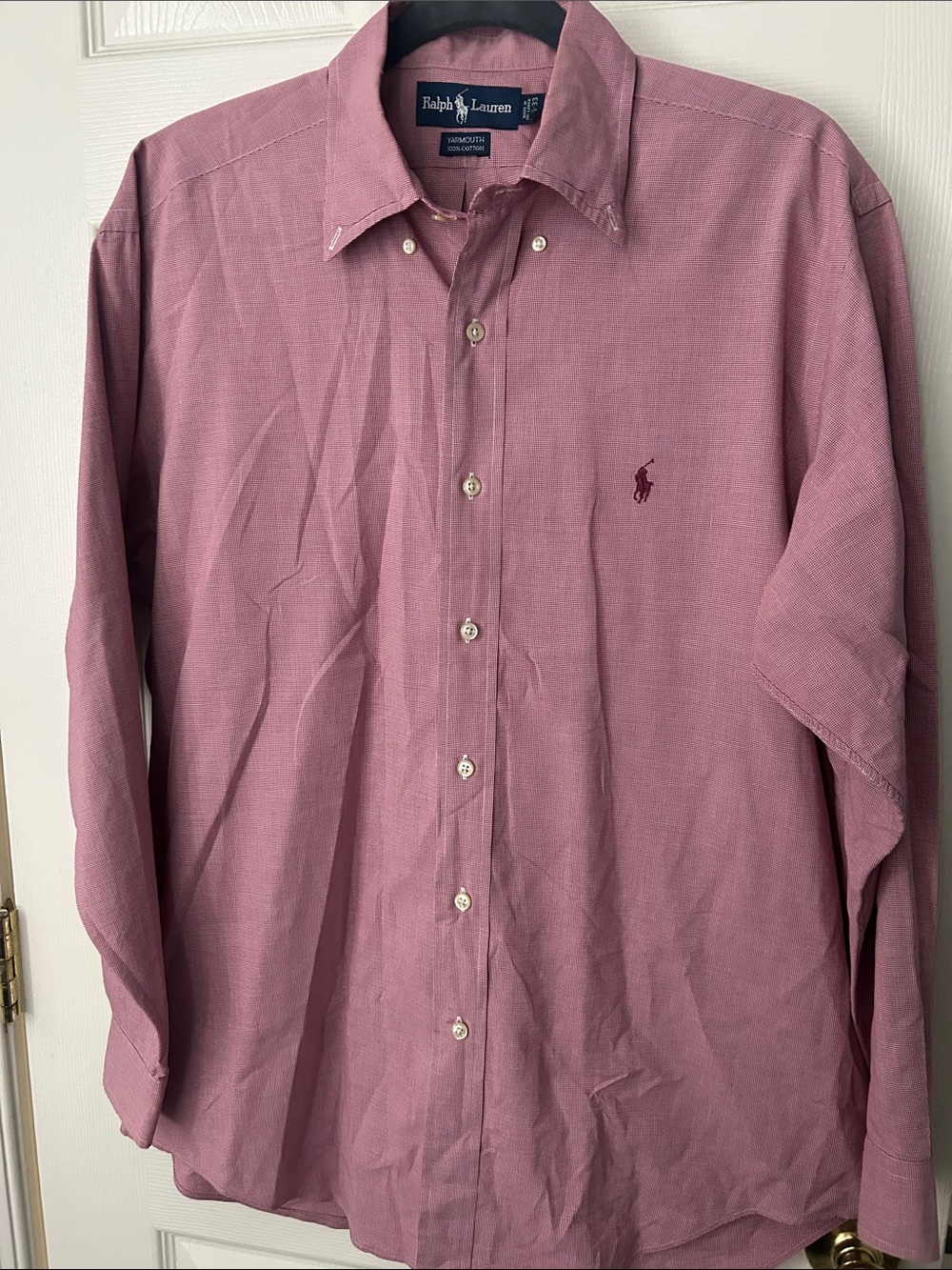 Ralph Lauren Men's Long-Sleeve Button-Down Shirt, VINTAGE